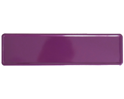 Nameplate purple 340 x 90 mm